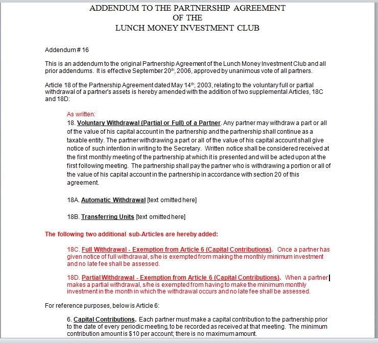 Partnership Agreement Template