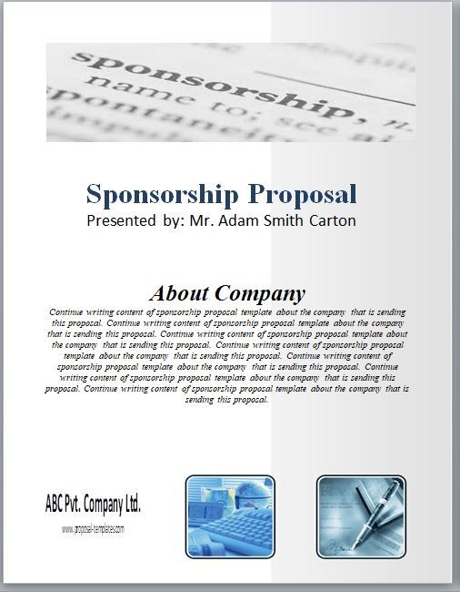 Sponsorship Proposal Template