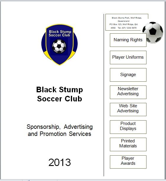 Sponsorship Proposal Template