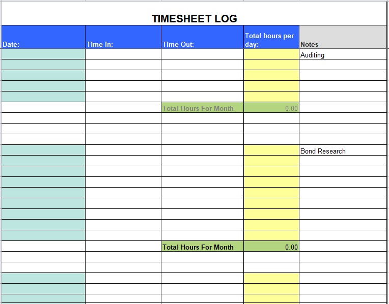 15 Free Time Sheet Templates Free Word Templates