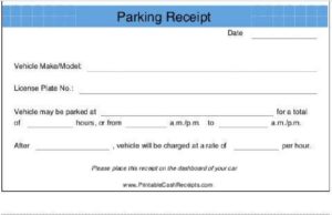 10 Free Parking Ticket Templates - Free Word Templates
