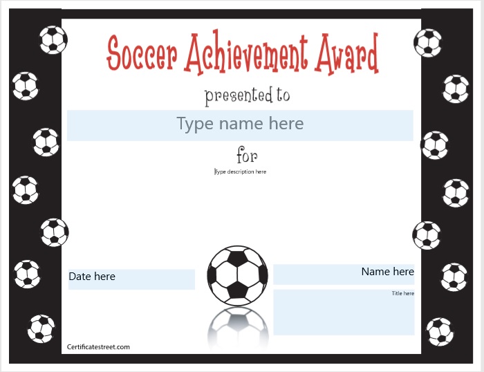 20 Free Sports Certificate Templates Free Word Templates