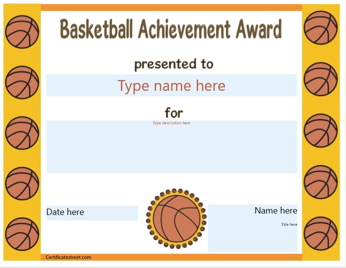 20 Free Sports Certificate Templates Free Word Templates