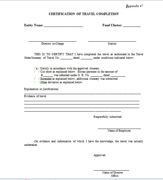 Certificate of Completion Template 08