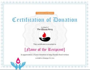 13 Free Donation Certificate Templates - Free Word Templates