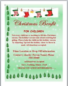 Free Donation Flyer Templates - Free Word Templates