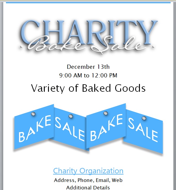 Free Donation Flyer Templates - Free Word Templates