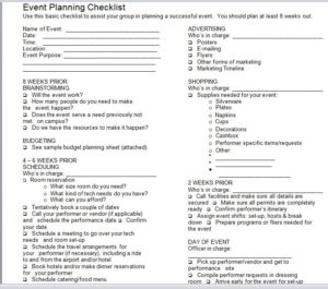 Free Event Planner Templates - Free Word Templates