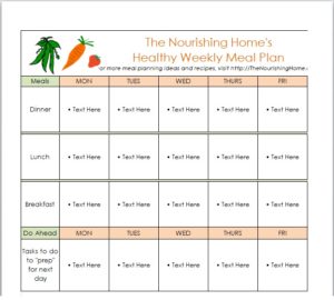 15 Free Menu Planner Templates - Free Word Templates