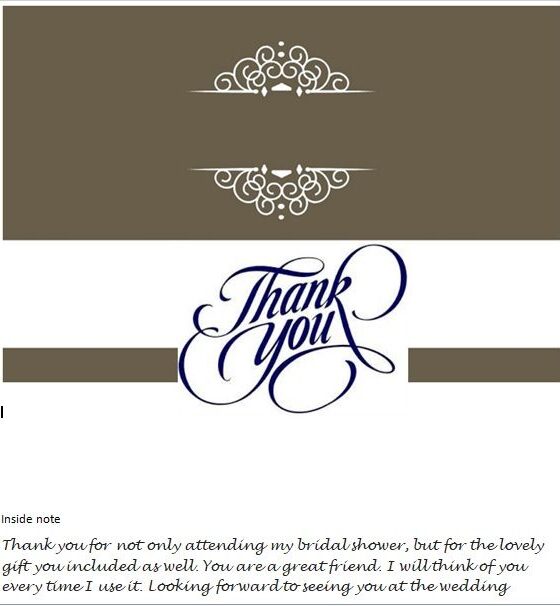 Editable Card Template for Thank You