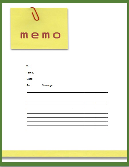 20 Free Editable Memo Templates For Ms Word Download Gambaran