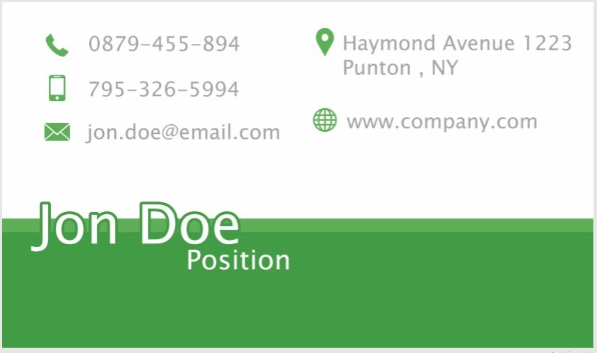 Visiting Card Template