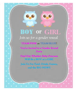 Free Gender Reveal Invitation Templates - Free Word Templates