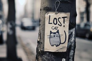 missing cat poster