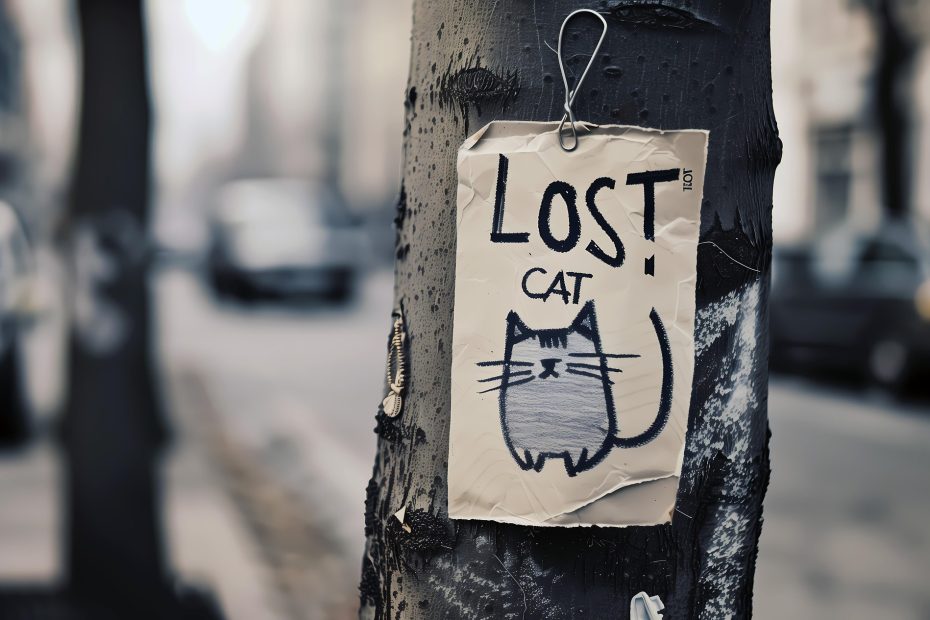 missing cat poster