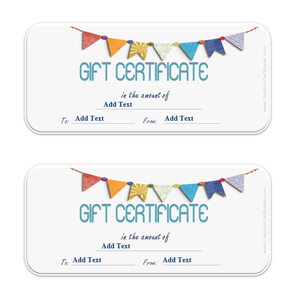 Gift Certificate Template 06