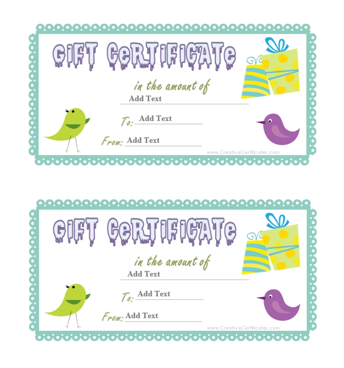 Gift Certificate Template 07