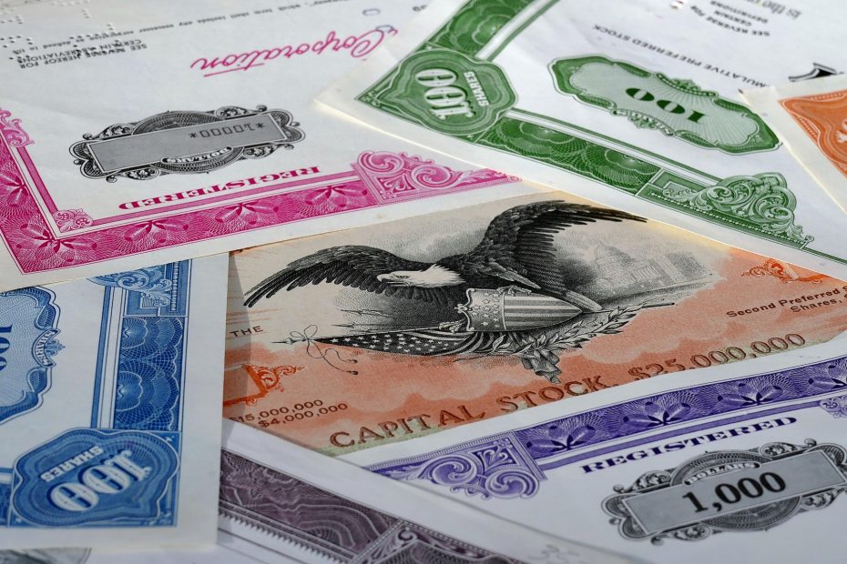 Stock Shares Certificate