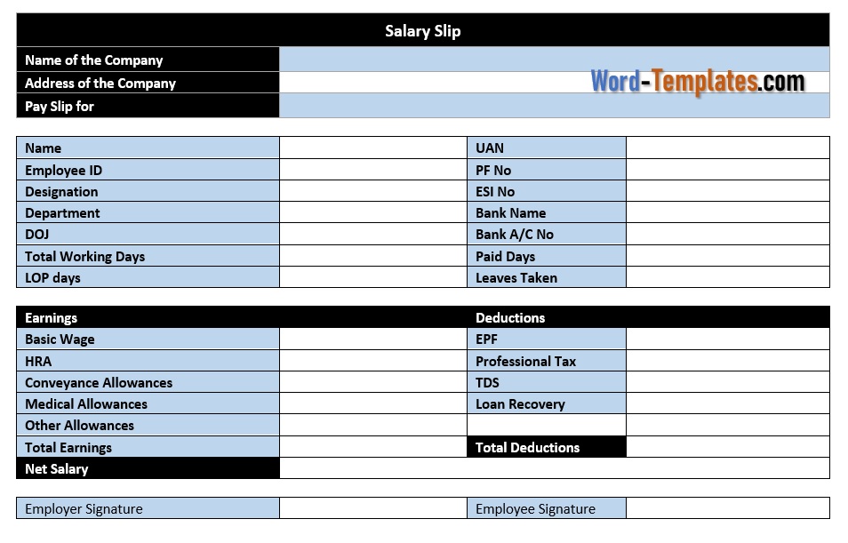 Salary Slip Template 05