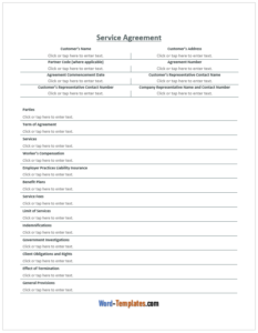 service agreement template 01