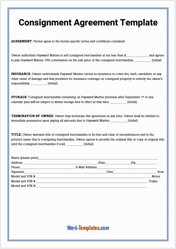 Responsibility Contract Template Responsibility Contract Template