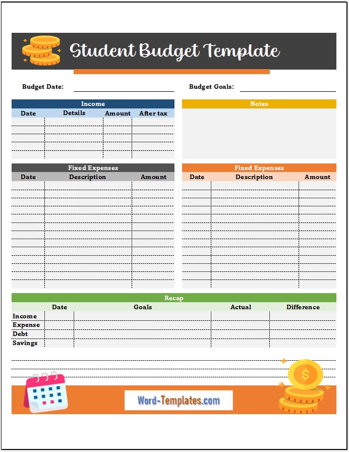 Student Budget Template 02