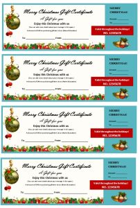 Christmas Gift Certificate Template 09