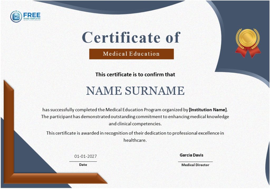 Clinical Training Certificate