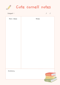 10+ Cornell Notes Templates You Can Edit in Word - Free Word Templates