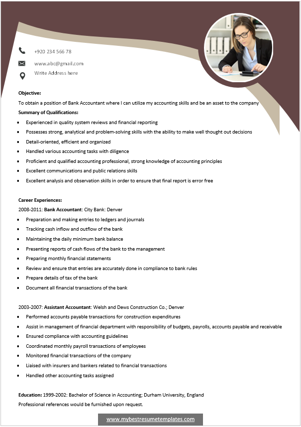 Free modern resume templates Word