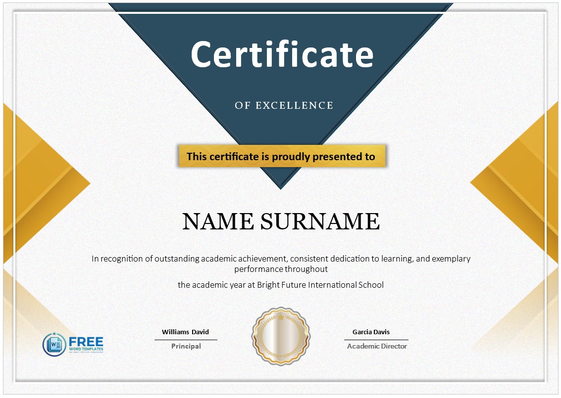 Outstanding Performance Certificate Template