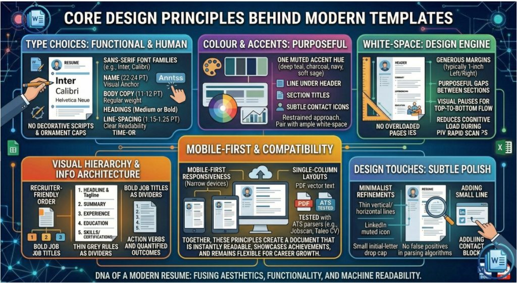 design principles modern resumes