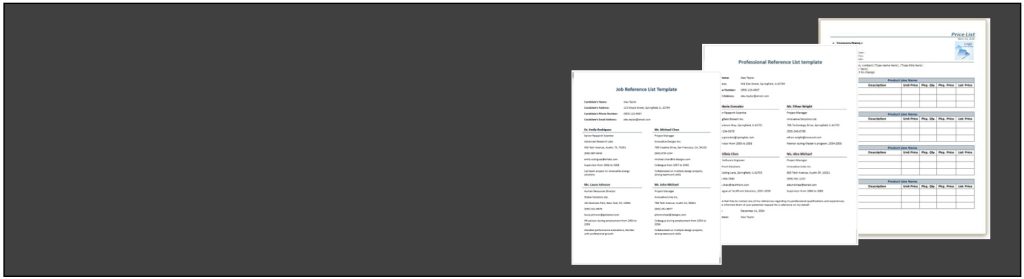 15 Free Reference List Templates - MS Word DOCX