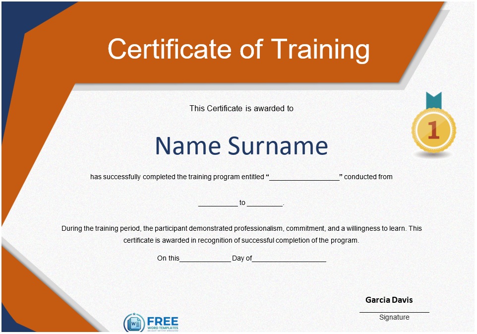 Employee Training Certificate Templates
